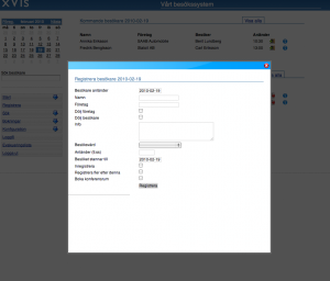 Registrering i admin